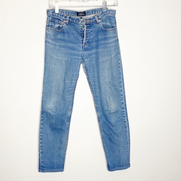 A.P.C. Denim - A.P.C. Slim Boyfriend Lightly Distressed Jeans 27